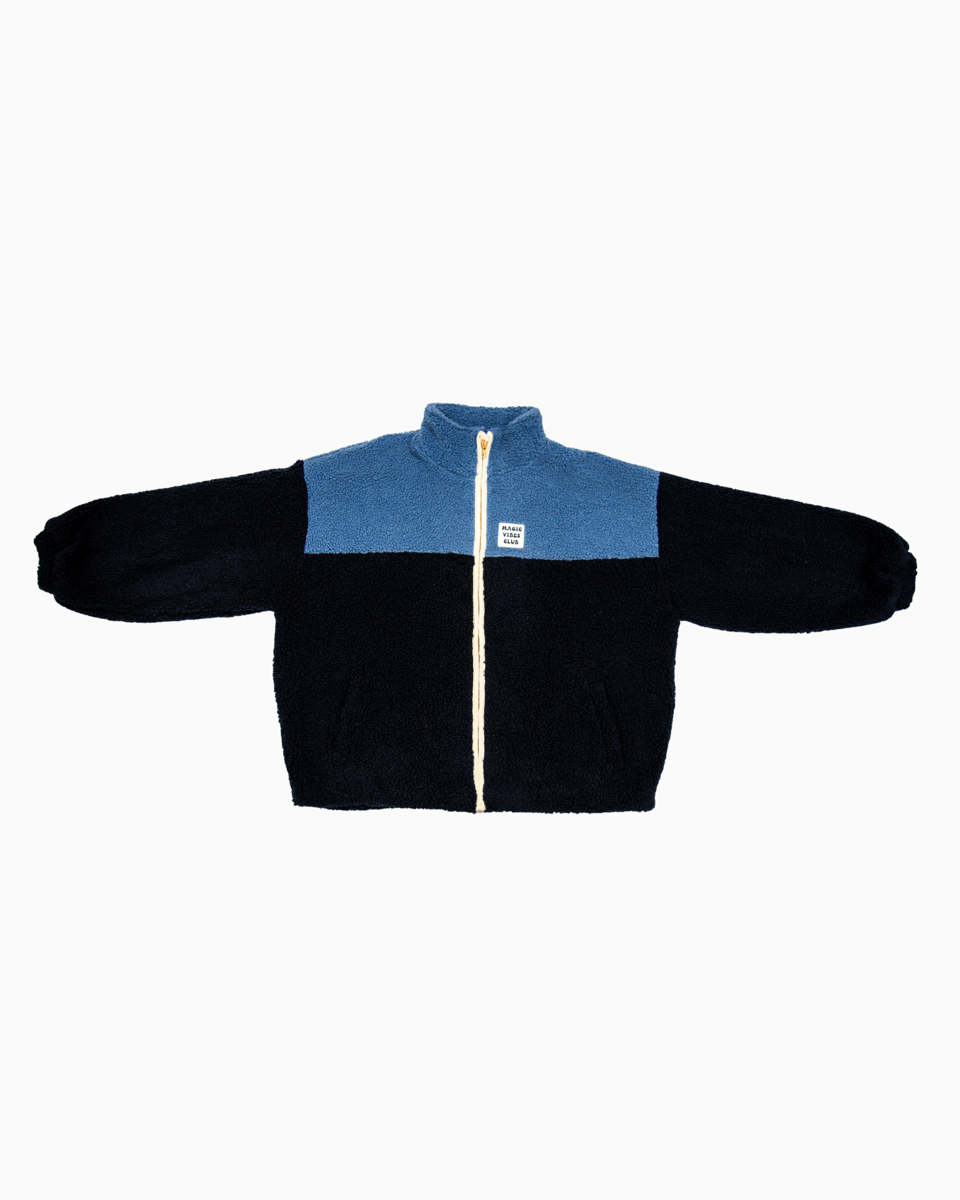 Ella and Rapha Smiley Jacket giacca teddy blu taglia unica calda