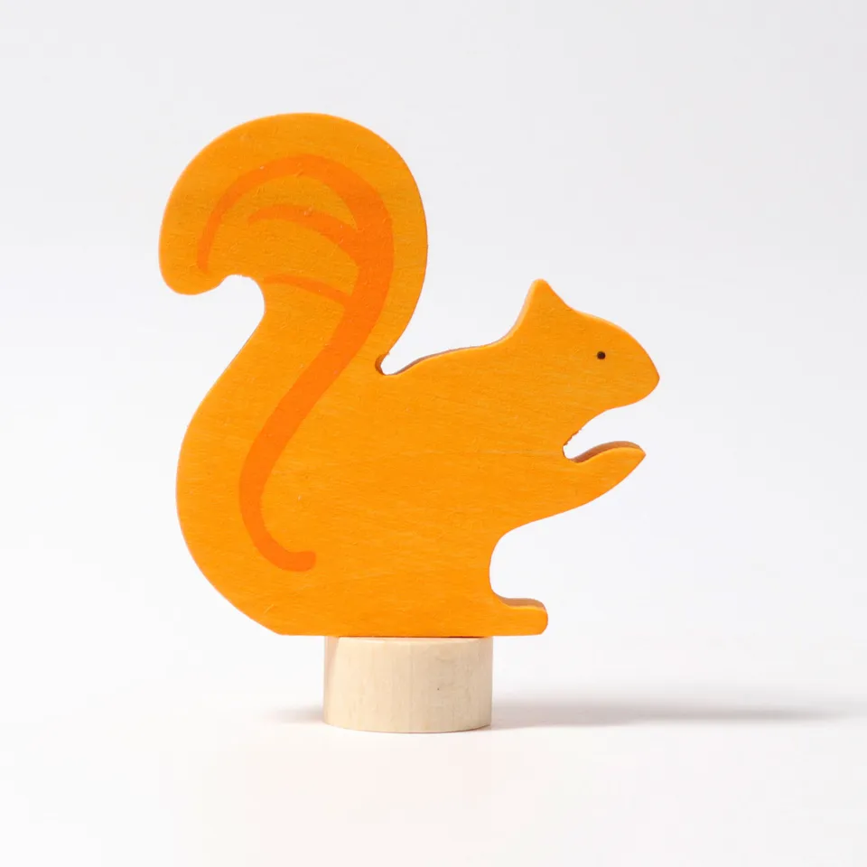 Grimm's Figura Decorativa legno scoiattolo 6 cm