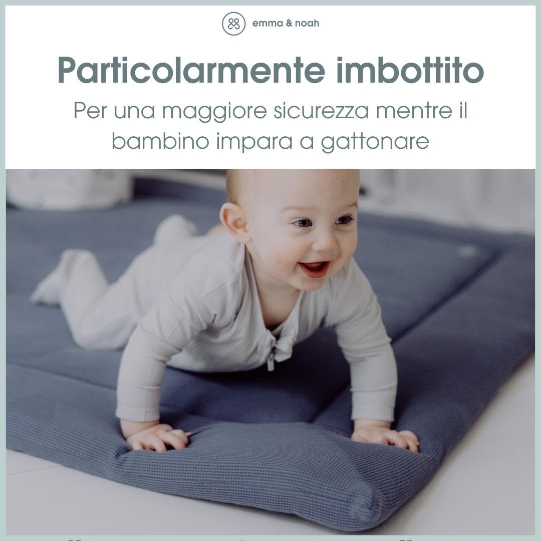 Emma & Noah Coperta Gattonare 120x120 cm imbottita cotone bio