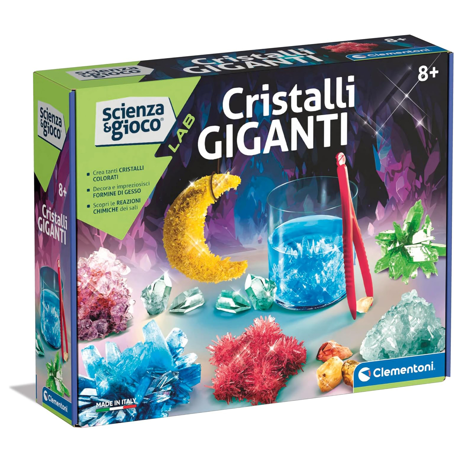 Clementoni Scienza e gioco Cristalli Giganti kit scientifico