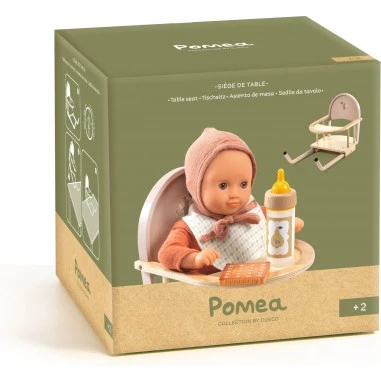 Djeco Pomea seggiolone per bambole da tavolo 30-36 cm